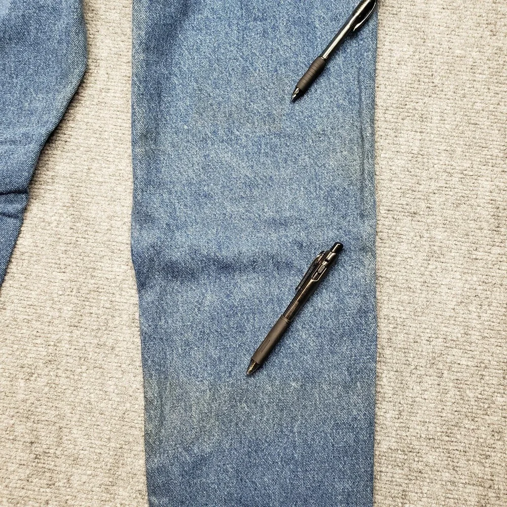 Vintage Calvin Klein Denim Jeans Womens 10 Blue Solid High Rise Union Made USA